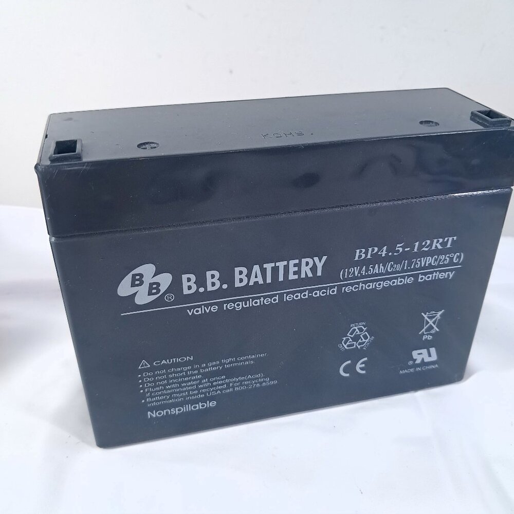 BB BP4.5-12RT 12V‎ 4.5Ah RT Replacement Battery UNTESTED FOR PARTS REPAIR